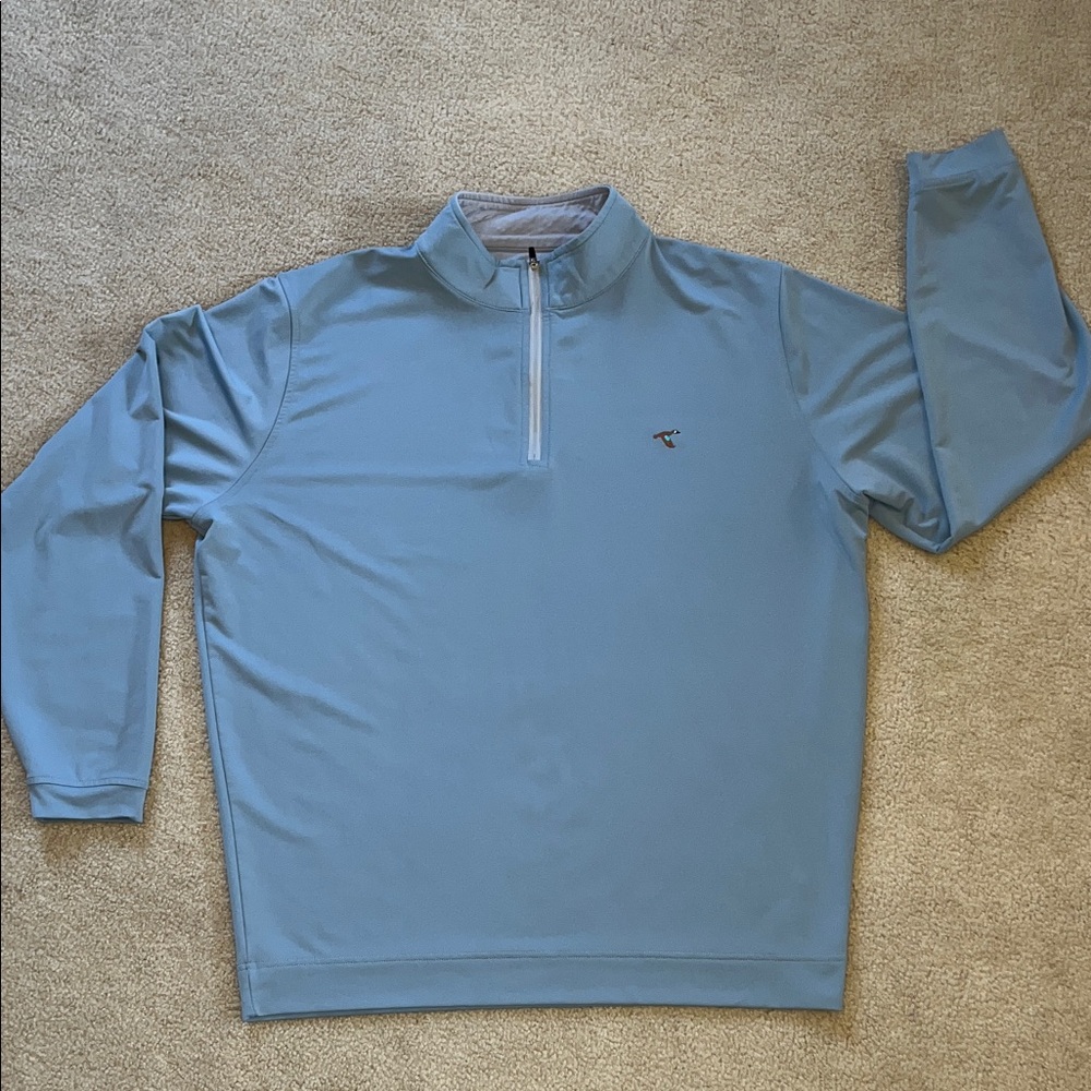 Men's Light Blue Zip-Up Sweater